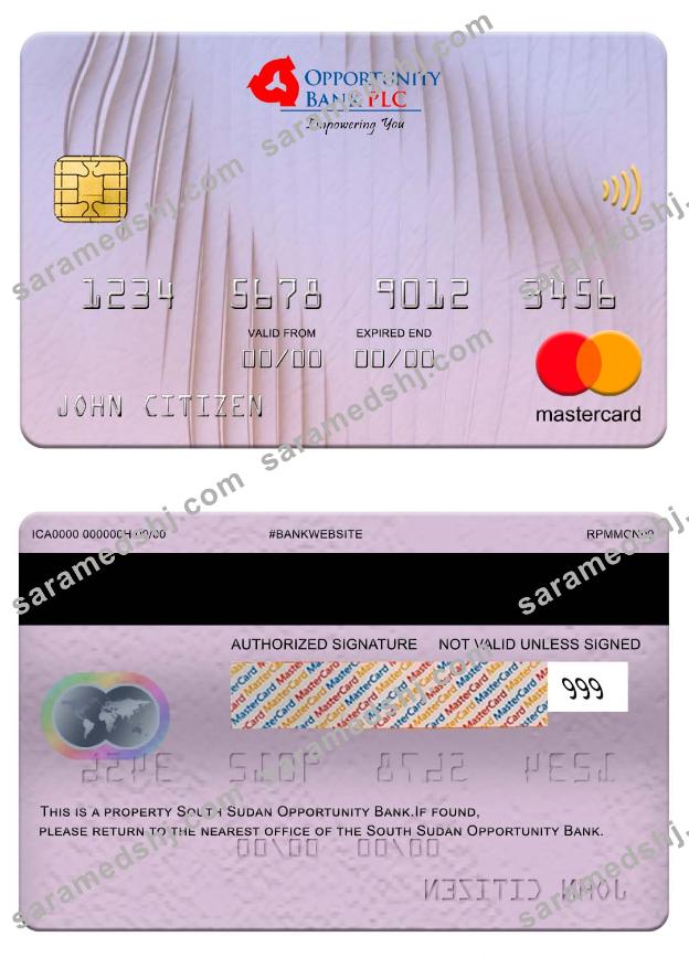 South Sudan Opportunity Bank mastercard
